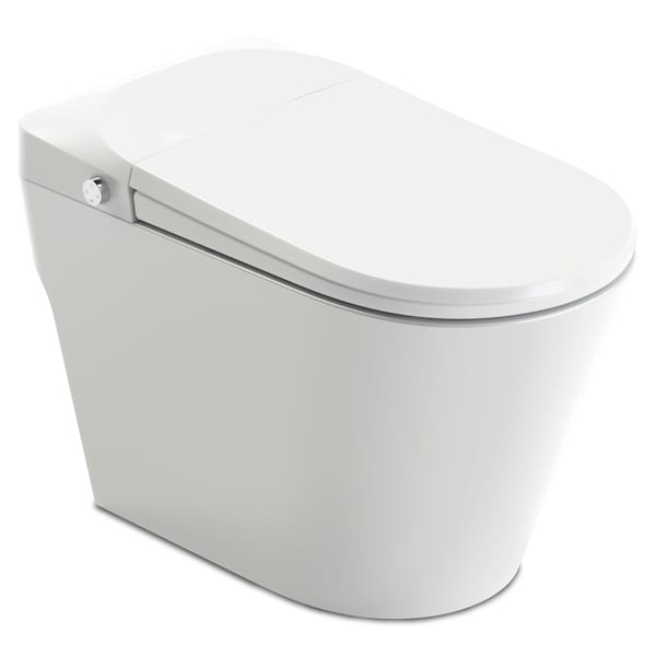Anzzi Echo Elongated Smart Toilet Bidet in White with Auto Open, Auto Flush, Voice and Wifi Controls TL-ST950WIFI-WH - main